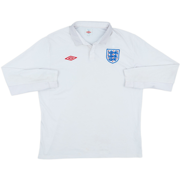 2009-10 England Home L/S Shirt - 5/10 - (XL)