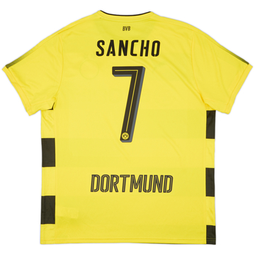 2017-18 Borussia Dortmund Home Shirt Sancho #7 - 8/10 - (S)