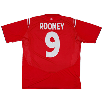 2004-06 England Away Shirt Rooney #9 - 8/10 - (XL)