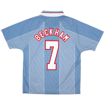 1996-97 England Away Shirt Beckham #7 - 7/10 - (M)