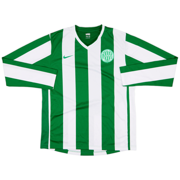 2007-08 Ferencvaros Player Issue Home L/S Shirt - 9/10 - (XL)
