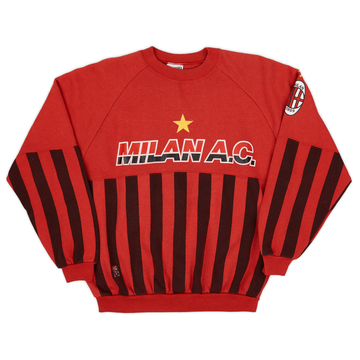 1990-91 AC Milan Le Felpe Dei Grandi Club Sweat Top - 8/10 - (M)
