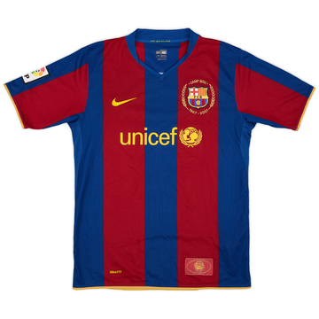 2007-08 Barcelona Home Shirt - 7/10 - (XL.Boys)
