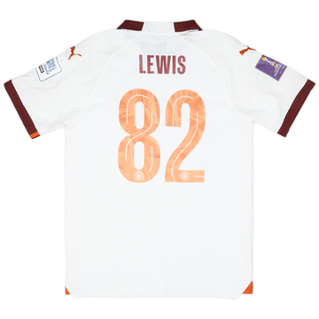 2023-24 Manchester City Match Issue Club World Cup Away Shirt Lewis #82