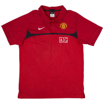 2010-11 Manchester United Nike Polo Shirt - 8/10 - (L)