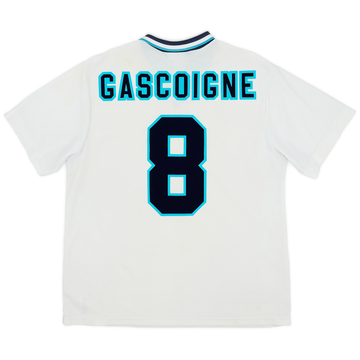 1995-97 England Home Shirt Gascoigne #8 - 6/10 - (XL)