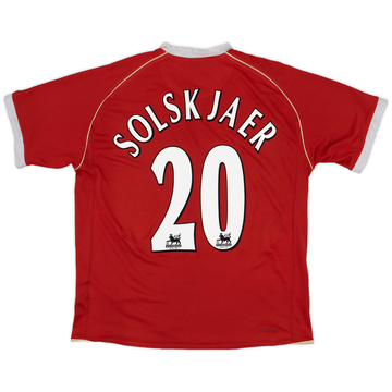 2006-07 Manchester United Home Shirt Solskjaer #20 - 5/10 - (L)