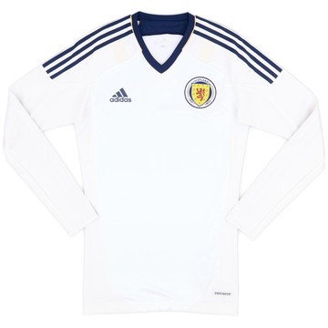 2012-14 Scotland Player Issue Techfit Away L/S Shirt - 8/10 - (S)