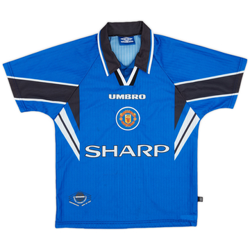 1996-98 Manchester United Third Shirt - 8/10 - (L.Boys)