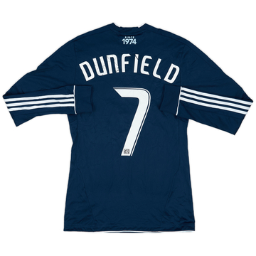 2011 Vancouver Whitecaps Match Issue Away L/S Shirt Dunfield #7