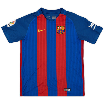 2016-17 Barcelona Home Shirt - 8/10 - (L.Boys)