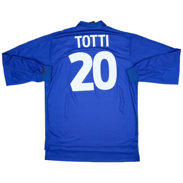 1998-99 Italy Home L/S Shirt Totti #20 - 9/10 - (XL)