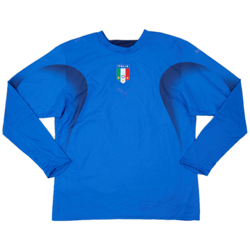 2006 Italy Home L/S Shirt - 5/10 - (L)