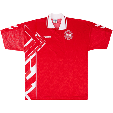 1994-96 Denmark Match Issue Home Shirt #2 (Rieper)