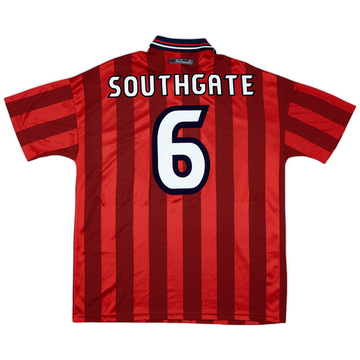 1997-99 England Away Shirt Southgate #6 - 9/10 - (XL)