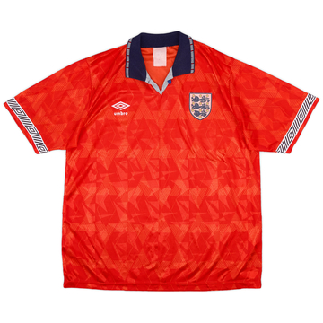 1990-93 England Away Shirt - 8/10 - (L)