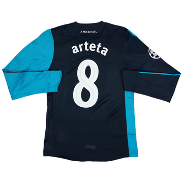 2011-12 Arsenal Player Issue Away L/S Shirt Arteta #8 (M)