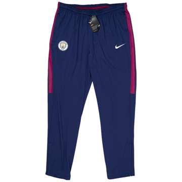 2017-18 Manchester City Nike Track Pants/Bottoms (L)