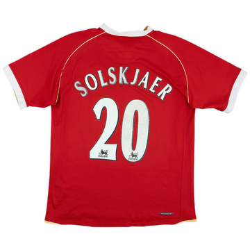 2006-07 Manchester United Home Shirt Solskjaer #20 - 5/10 - (M)