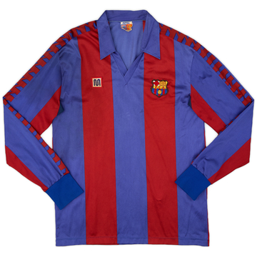 1984-89 Barcelona Home L/S Shirt - 6/10 - (L)