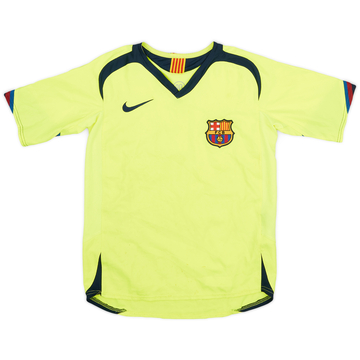 2005-06 Barcelona Away Shirt - 5/10 - (S.Boys)