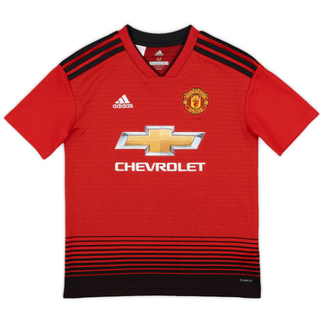 2018-19 Manchester United Home Shirt - 9/10 - (M.Boys)