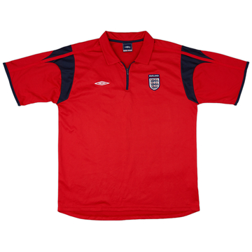 2006-07 England Umbro 1/4 Zip Polo Shirt - 6/10 - (XL)