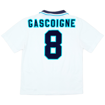 1995-97 England Home Shirt Gascoigne #8 - 7/10 - (L)