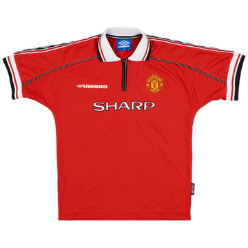 1998-00 Manchester United Home Shirt - 8/10 - (L.Boys)