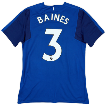 2017-18 Everton Home Shirt Baines #3 - 6/10 - (M)