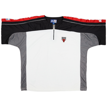 1990s Chicago Bulls Starter 1/4 Zip Shooting Shirt - 8/10 - (L)