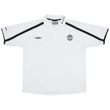 2001-02 Manchester United Umbro Polo Shirt - 8/10 - (XL)