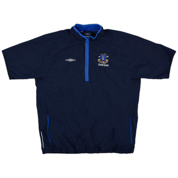2007-08 Everton Umbro S/S 1/4 Zip Training Top - 8/10 - (L)