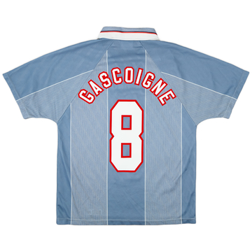 1996-97 England Away Shirt Gascoigne #8 - 6/10 - (M)
