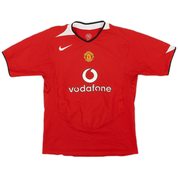 2004-06 Manchester United Home Shirt - 7/10 - (XL.Boys)