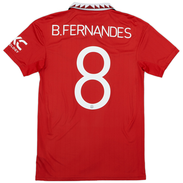 2022-23 Manchester United Home Shirt B.Fernandes #8 - 8/10 - (S)
