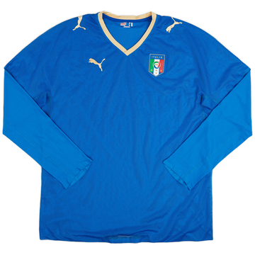 2007-08 Italy Player Issue Home L/S Shirt - 9/10 - (XXL)