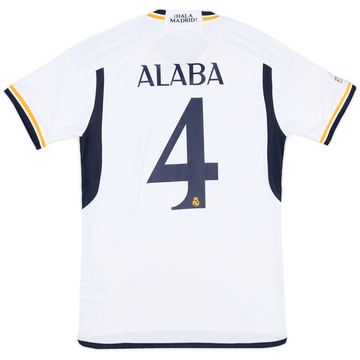 2023-24 Real Madrid Authentic Home CL Shirt Alaba #4 (S)