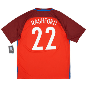 2016-17 England Away Shirt Rashford #22 (XL)
