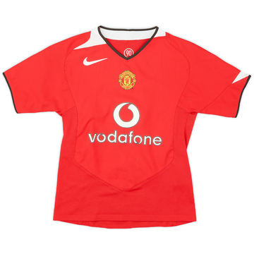 2004-06 Manchester United Home Shirt - 8/10 - (S.Boys)