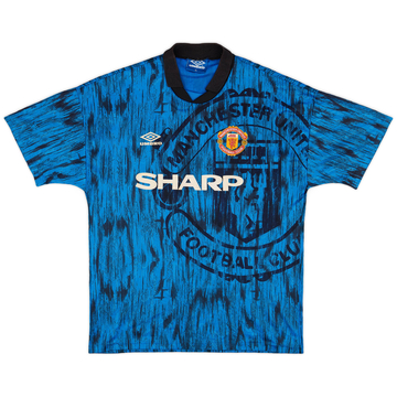 1992-93 Manchester United Away Shirt - 8/10 - (XL)