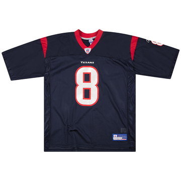 2002-04 Houston Texans Carr #8 Reebok On Field Jersey (Home) XL