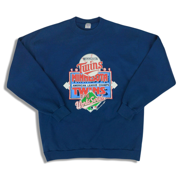 1991 Minnesota Twins World Series Trench Sweat Top XXL