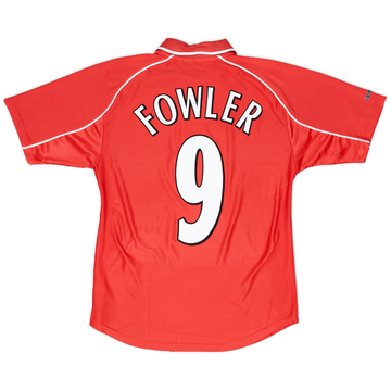 2000-02 Liverpool Home Shirt Fowler #9 - 6/10 - (Y)