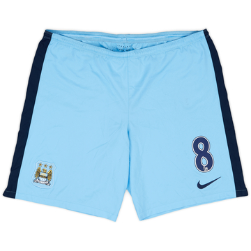 2014-15 Manchester City Match Issue Home Shorts #8 (Nasri)