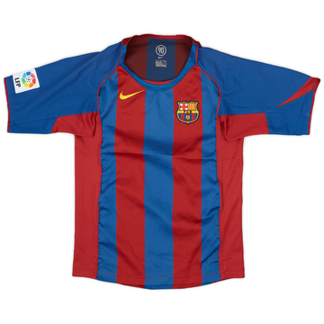 2004-05 Barcelona Home Shirt - 7/10 - (L.Boys)