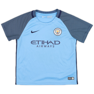2016-17 Manchester City Home Shirt - 8/10 - (6-7 Years)
