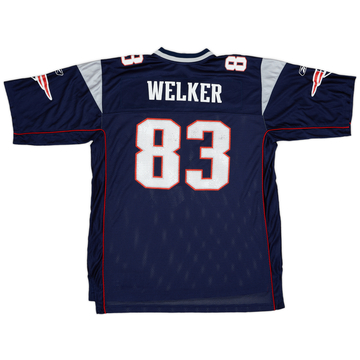 2007 New England Patriots Welker #83 Reebok On Field Home Jersey - 8/10 - (XL)