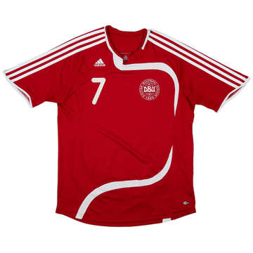 2007-09 Denmark Women's Home Shirt #7 - 8/10 - (Women's L)