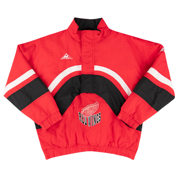 1990s Detroit Red Wings Apex 1/2 Zip Coat L
